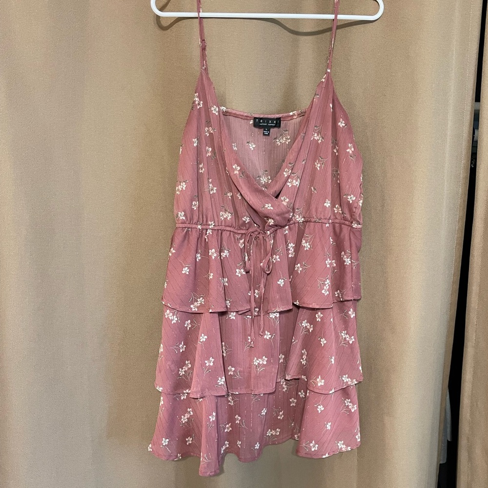 Pink ruffle dress